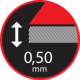 Klingenstärke 0,5 mm